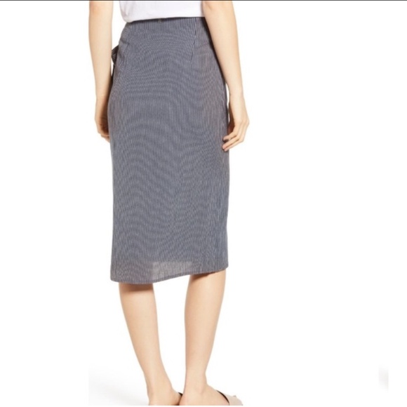 Roxy Ferry Escape Wrap Skirt In Navy/White Stripe - Picture 2 of 16